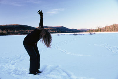 hazelden performing on frozen lake