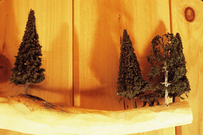 detail of model landscape