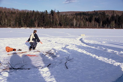 steward dancing on Lac Sucreries